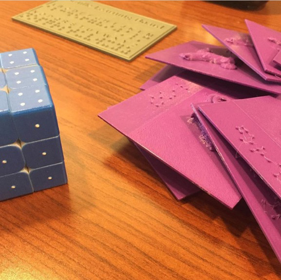 Braille cube and games