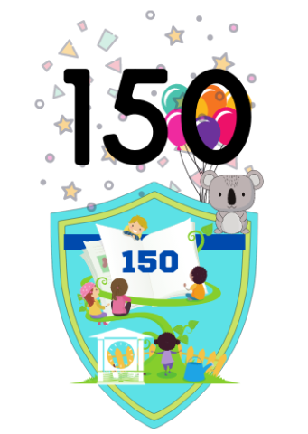 150 books challenge badge