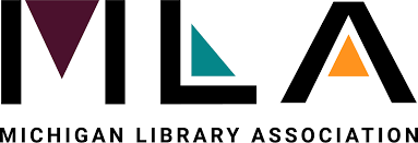 Michigan Library Assocation logo with initials MLA