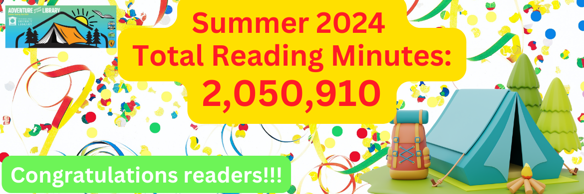 confetti with tent and reading minute total of 2,050,910