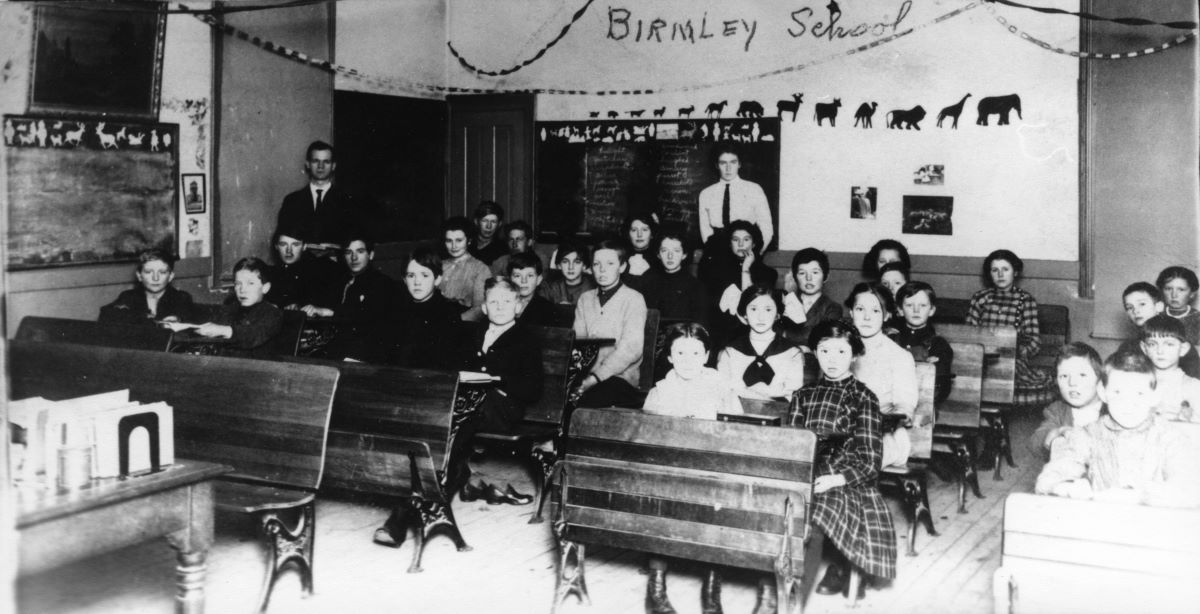 Birmley School Class room 1912-1913