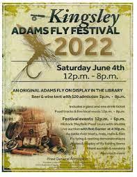 Flyer for the Adams Fly Festival 2022