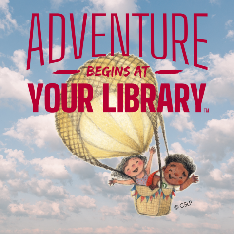 Balloon graphic - Adventure Begins at your library