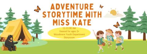 storytime with Miss Kate 11 AM June 24