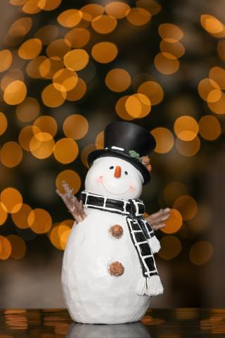 Picture of a happy snowman