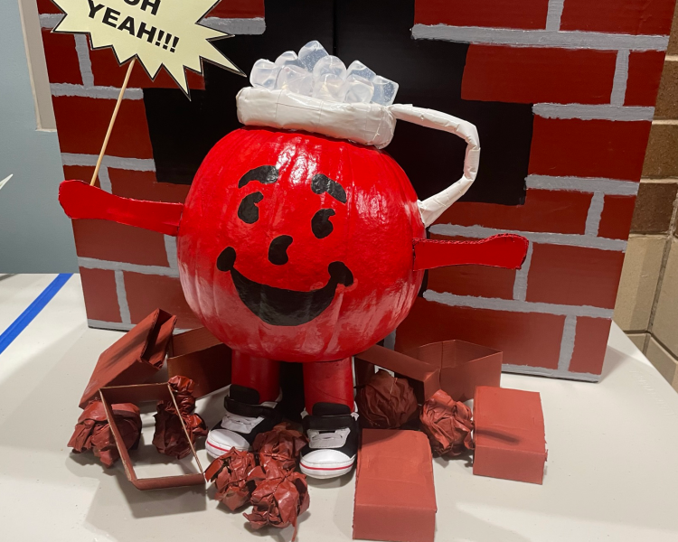 Kool Aid Man Pumpkin display