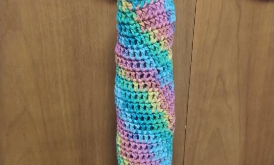 Crochet grocery bag saver
