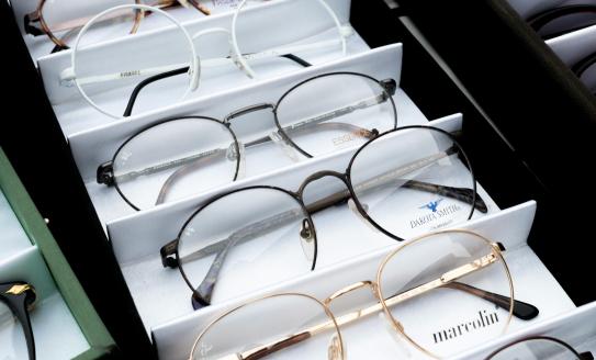 several different eye glasses